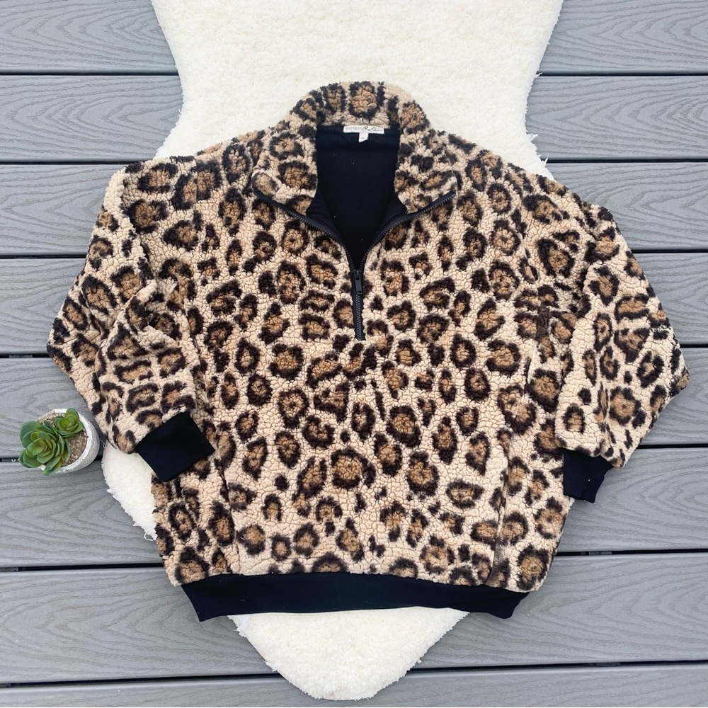 Express Sherpa Half Zip Sweater